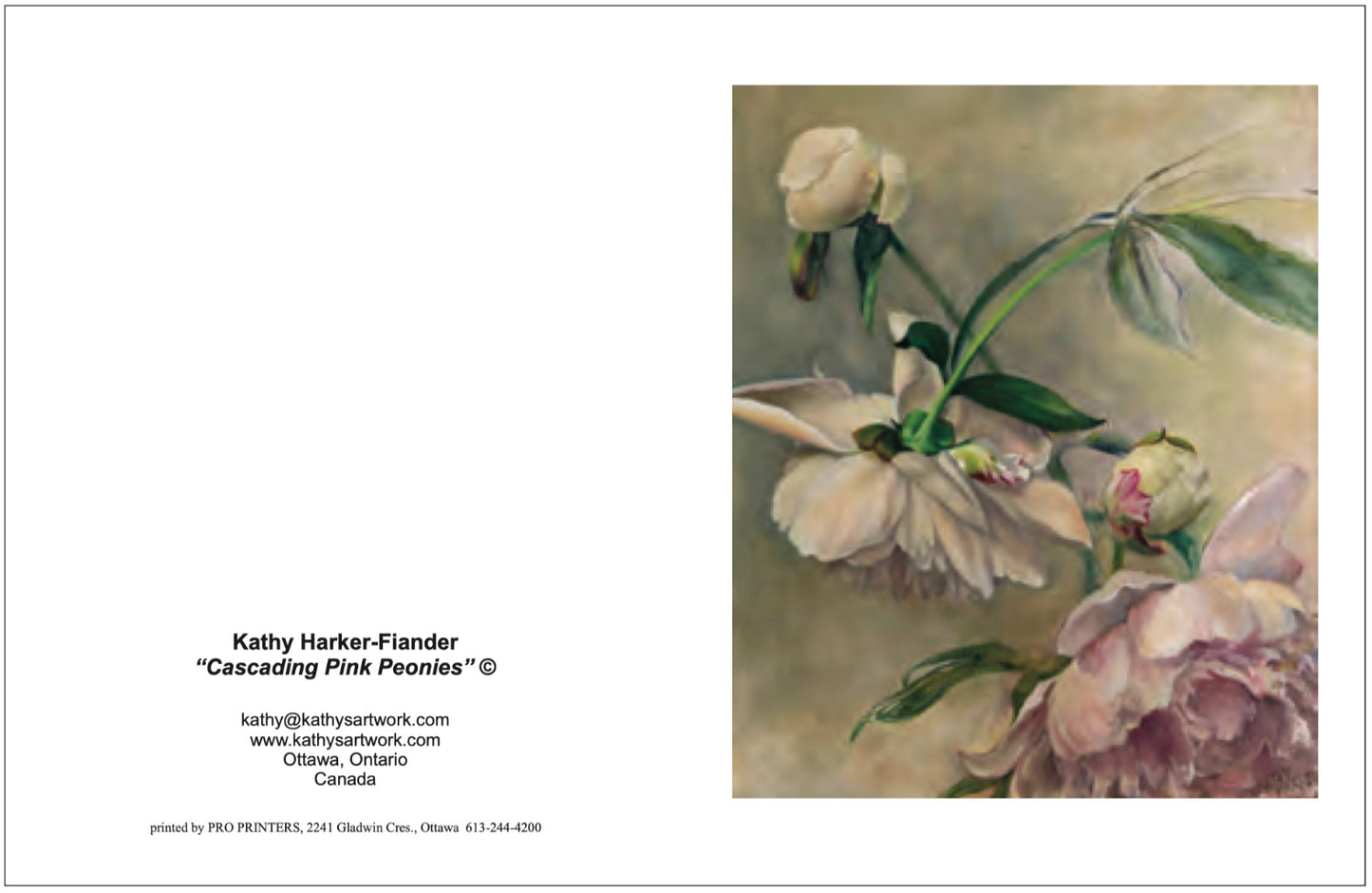 F41 Cascading Pink Peonies